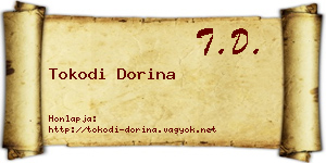 Tokodi Dorina névjegykártya